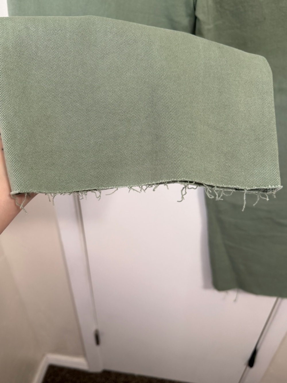 Sage Green Risen Straight Leg Jeans - Picture 8 of 10